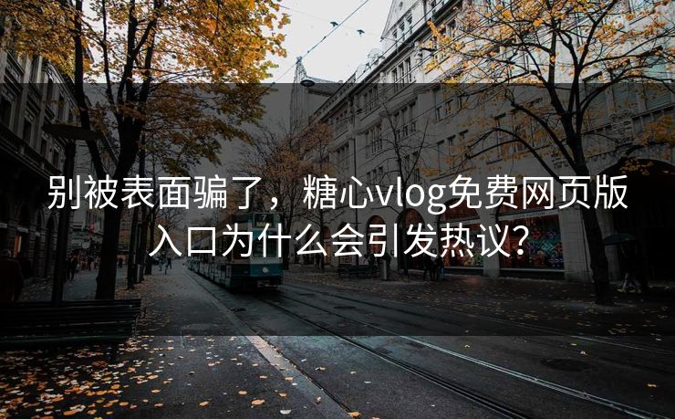 别被表面骗了，糖心vlog免费网页版入口为什么会引发热议？  第1张
