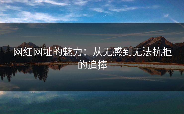 网红网址的魅力：从无感到无法抗拒的追捧